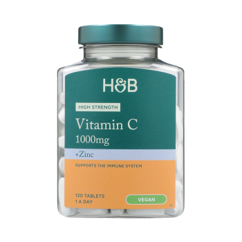 H&B vitaminas C ir cinkas, 120 tablečių