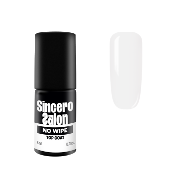 SINCERO SALON UV/LED NO WIPE gelinio nagų lako viršutinis sluoksnis, 6 ml