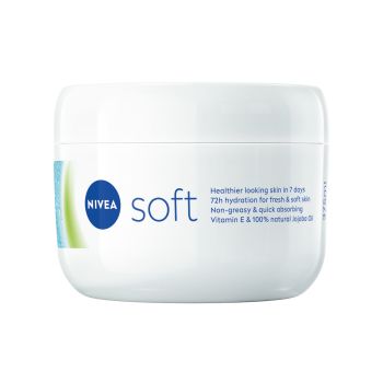 NIVEA SOFT veido, kūno ir rankų kremas, 375 ml