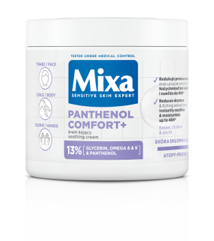 MIXA PANTHENOL COMFORT+ veido, kūno ir rankų kremas, 400 ml