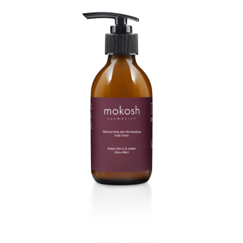 MOKOSH MOISTURIZING SWEET CHERRY & AMBER kūno losjonas, 200 ml