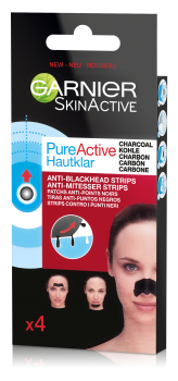 GARNIER SKIN NATURALS PURE ACTIVE inkštirų juostelės (4 vnt.)