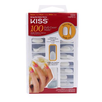 KISS ACTIVE OVAL priklijuojami nagai (100 vnt.)