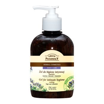 GREEN PHARMACY SAGE & ALLANTOIN intymios higienos prausimosi želė, 370 ml