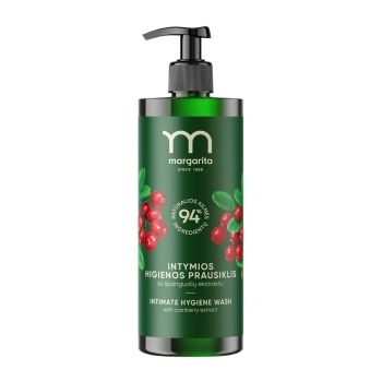 MARGARITA intymios higienos prausiklis su spanguolių ekstraktu, 400 ml