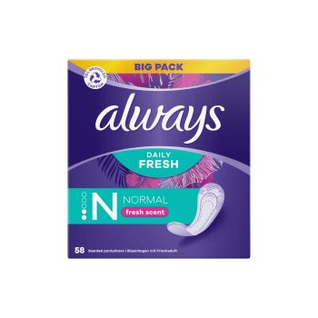 ALWAYS FRESH & PROTECT kvepiantys higieniniai įklotai (58 vnt.)