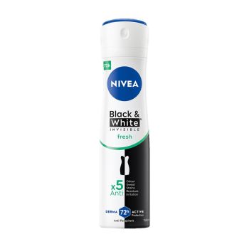 NIVEA BLACK & WHITE INVISIBLE dezodorantas, 150 ml