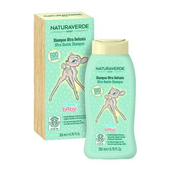 NATURAVERDE BIO ULTRA GENTLE plaukų šampūnas, 200 ml