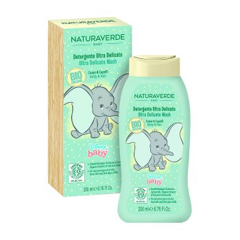 NATURAVERDE BIO ULTRA DELICATE kūno/plaukų prausiklis - želė, 200 ml