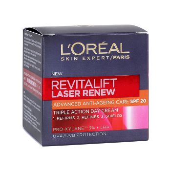 L'OREAL REVITALIFT LASER RENEW SPF 20 dieninis veido kremas, 50 ml