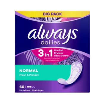 ALWAYS FRESH & PROTECT higieniniai įklotai (60 vnt.)