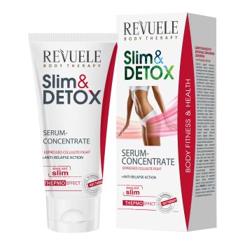 REVUELE SLIM & DETOX THERMO koncentruotas kūno tobulinimo serumas, 200 ml