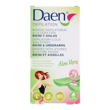 DAEN BIKINI & UNDERARMS depiliacinės šalto vaško juostelės (16 vnt.)