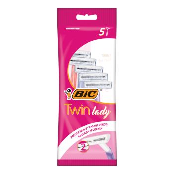 BIC TWIN LADY vienkartiniai skustuvai (5 vnt.)