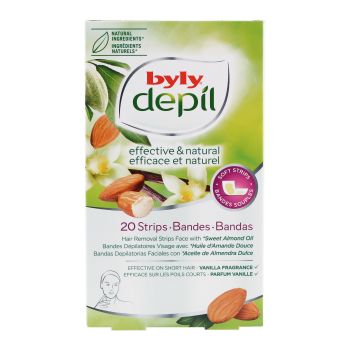 BYLY VANILLA veido depiliacinės juostelės (20 vnt.)