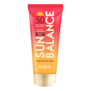 SUN BALANCE 50 SPF apsauginis veido kremas, 50 ml