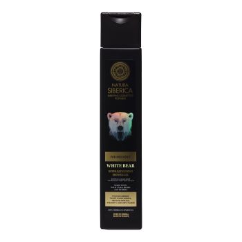 NATURA SIBERICA MEN WHITE BEAR SUPER REFRESHING vyrų dušo želė, 250 ml