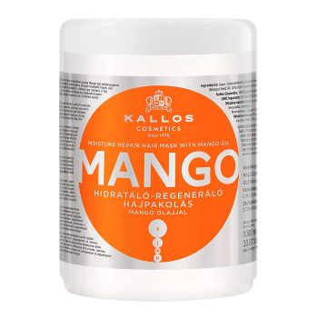 KALLOS KJMN MANGO MOISTURE REPAIR plaukų kaukė, 1000 ml