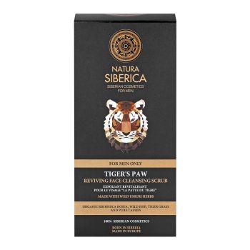 NATURA SIBERICA MEN TIGER'S PAW veido šveitiklis, 150 ml