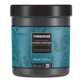 BLACK TURQUOISE HYDRA COMPLEX plaukų kaukė, 1000 ml