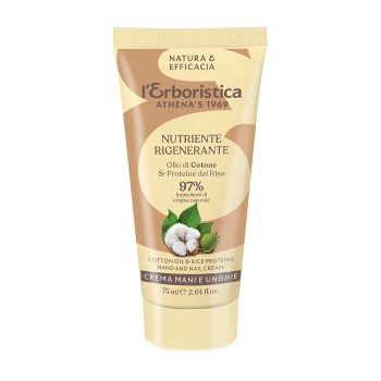 L'ERBORISTICA COTTON OIL & RICE PROTEINS rankų ir nagų kremas, 75 ml