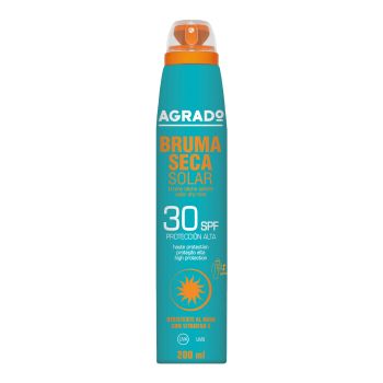 AGRADO BRUMA SECA SOLAR SPF30 purškiamoji apsauginė kūno migla, 200 ml