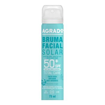 AGRADO BRUMA FACIAL SOLAR SPF50 purškiamoji apsauginė veido migla, 75 ml