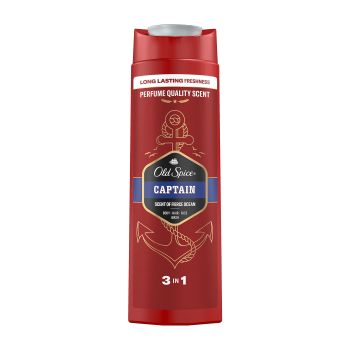 OLD SPICE CAPTAIN 3-IN-1 kūno, plaukų ir veido prausiklis, 400 ml