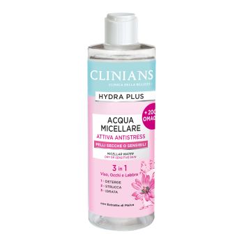 CLINIANS HYDRA PLUS 3 IN 1 micelinis vanduo, 400 ml