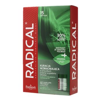 RADICAL KURACJA plaukų skystis ampulėse, 5 ml
