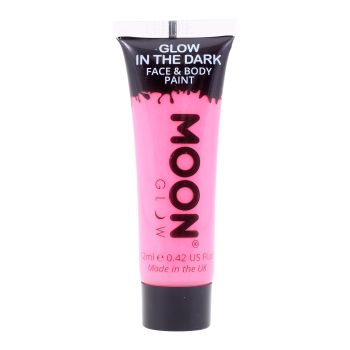 MOON GLOW IN THE DARK veido ir kūno dažai švytintys tamsoje, 12 ml