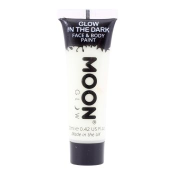 MOON GLOW IN THE DARK veido ir kūno dažai švytintys tamsoje, 12 ml