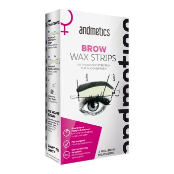 ANDMETICS depiliacinės vaško juostelės antakių korekcijai atlikti
