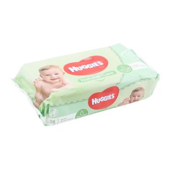 HUGGIES NATURAL CARE drėgnos servetėlės (56 vnt.)