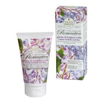 NESTI DANTE ROMANTICA TUSCAN WISTERIA & LILAC veido ir kūno kremas, 150 g