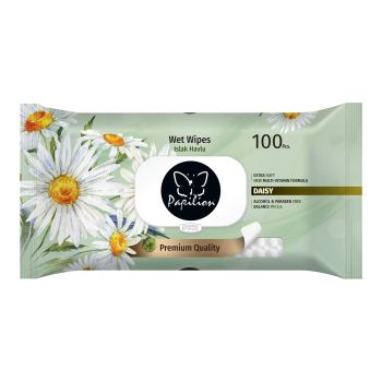 PAPILION DAISY drėgnos servetėlės (100 vnt.)