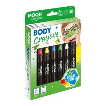 MOON CREATIONS BODY CRAYONS GREAT FUN kūno pieštukai, 21 g
