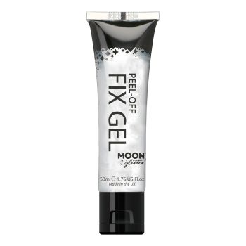 MOON GLITTER PEEL-OFF FIX veido ir kūno fiksuojamoji želė, 15 ml