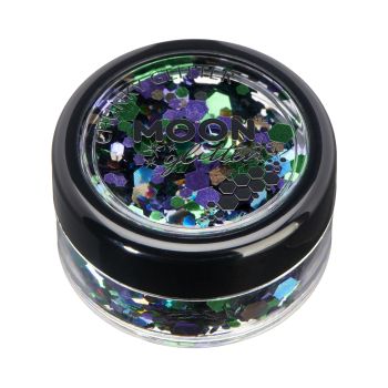 MOON CHUNKY GLITTER veido, plaukų ir kūno blizgučiai, 3 g