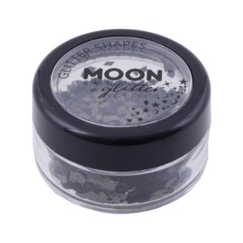 MOON GLITTER SHAPES veido, plaukų ir kūno blizgučiai, 3 g