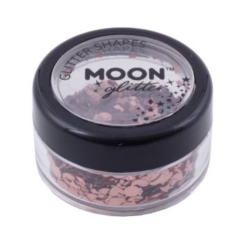 MOON GLITTER SHAPES veido, plaukų ir kūno blizgučiai, 3 g