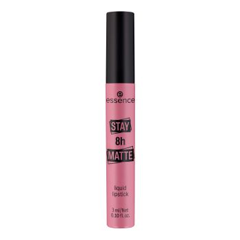 ESSENCE STAY 8H MATTE lūpų dažai, 3 ml