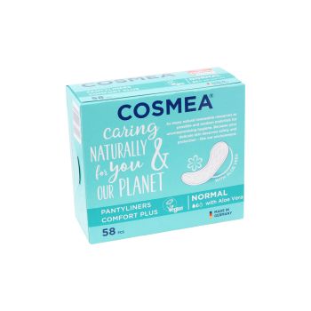 COSMEA PANTYLINERS COMFORT PLUS NORMAL higieniniai įklotai (58 vnt.)