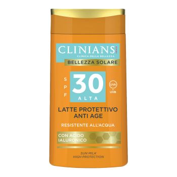 CLINIANS LATTE PROTETTIVO ANTI AGE SPF30 apsauginis kūno pienelis nuo saulės, 200 ml