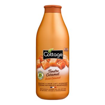 COTTAGE TENDRE CARAMEL dušo želė ir vonios pienelis, 750 ml