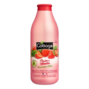 COTTAGE FRAISE & MENTHE dušo želė ir vonios pienelis, 750 ml