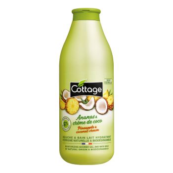 COTTAGE ANANAS & CREME DE COCO dušo želė ir vonios pienelis, 750 ml