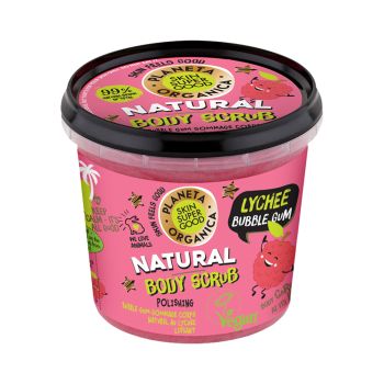 ORGANIC SHOP NATURAL LYCHEE & BUBBLE GUM kūno šveitiklis, 360 ml