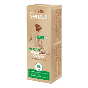 JOANNA SENSUAL VEGAN kūno depiliacinis kremas, 100 g