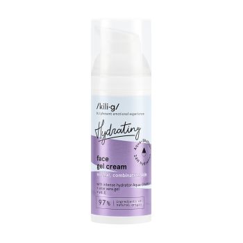 KILIG HYDRATING intensyviai drėkinantis kremas - želė normaliai, mišriai odai prižiūrėti, 50 ml